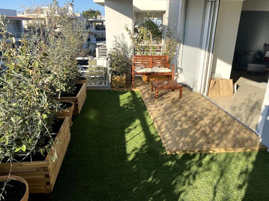 Spacious And Sunkissed 3Br & 2 Bathrooms Apartment 雅典 外观 照片